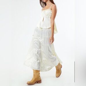 PACSUN LIONESS NWT Keira Tiered Midi Skirt Size Large